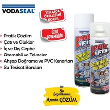 Vodaseal Leak Fix Su Geçirmez Sızdırmaz Sızıntı Önleyici Kauçuk Kaplama Izolayson Beyaz Sprey 200 Ml