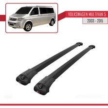 AccessoryPart Volkswagen Multivan (T5) 2003-2015 Arası Ile Uyumlu Ace-1 Ara Atkı Tavan Barı Siyah