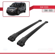 AccessoryPart Ram V1000 2010 ve Sonrası Ile Uyumlu Ace-1 Ara Atkı Tavan Barı Siyah