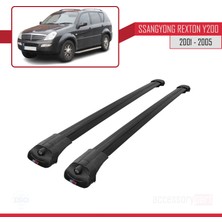 AccessoryPart Ssangyong Rexton Y200 2001-2005 Arası Ile Uyumlu Ace-1 Ara Atkı Tavan Barı Siyah