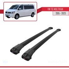 AccessoryPart Volkswagen Multivan (T6) 2015 ve Sonrası Ile Uyumlu Ace-1 Ara Atkı Tavan Barı Siyah