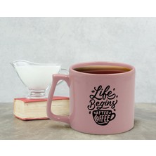 Bk Gift Pastel Pembe Middle Kupa Bardak, Arkadaşa Hediye, Ev Hediyesi, Doğum Günü Hediyesi, Ofis Hediyesi-1