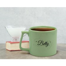 Bk Gift Kişiye Özel İsimli Pastel Yeşil Middle Kupa Bardak, Arkadaşa Hediye, Ev Hediyesi, Doğum Günü Hediyesi, Ofis Hediyesi-2