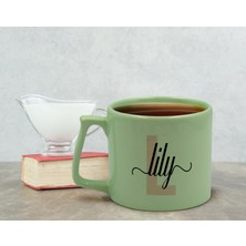 Bk Gift Kişiye Özel İsimli Pastel Yeşil Middle Kupa Bardak, Arkadaşa Hediye, Ev Hediyesi, Doğum Günü Hediyesi, Ofis Hediyesi-4