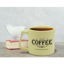 Bk Gift Kişiye Özel İsimli Tarihli Pastel Sarı Middle Kupa Bardak, Arkadaşa Hediye, Ev Hediyesi, Doğum Günü Hediyesi, Ofis Hediyesi-3