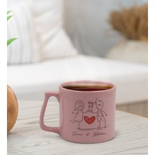 Bk Gift Kişiye Özel Sevgili İsimli Pastel Pembe Middle Kupa Bardak, Arkadaşa Hediye, Ev Hediyesi, Doğum Günü Hediyesi, Ofis Hediyesi-1