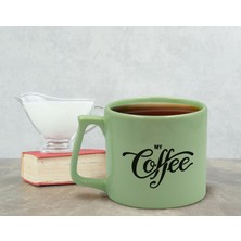 Bk Gift Pastel Yeşil Middle Kupa Bardak, Arkadaşa Hediye, Ev Hediyesi, Doğum Günü Hediyesi, Ofis Hediyesi-7