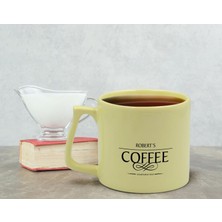 Bk Gift Kişiye Özel İsimli Tarihli Pastel Sarı Middle Kupa Bardak, Arkadaşa Hediye, Ev Hediyesi, Doğum Günü Hediyesi, Ofis Hediyesi-2