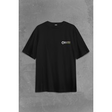 Kendim Seçtim Commodore 61 C64 Logo Antika Bilgisayar Sırt Ön Baskılı Oversize Tişört T-Shirt