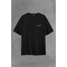 Kendim Seçtim Mustafa Kemal Atatürk Imzası Imza 10 Kasım Sırt Ön Baskılı Oversize Tişört T-Shirt