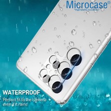 Microcase Samsung Galaxy S22 Ultra 3D Kamera Lens Koruma Halkası - Kapalı Tasarım Şeffaf AL3562