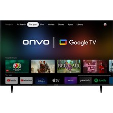 Onvo OV55F950 55'' 140 Ekran Uydu Alıcılı 4K Ultra HD Google Smart LED TV (Çerçevesiz)