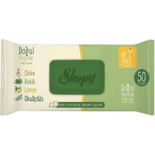 Sleepy Pamuklu Islak Havlu Mendil 50 Yaprak