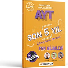 Veri Yayınları Ayt Fen Bilimleri Son 5 Yıl Video Çözümlü Orijinal Çıkmış Sorular ve Çözümleri 2023