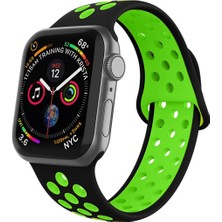 Microcase Apple Watch 8 45 mm Için Delikli Silikon Kordon Kayış - KY41