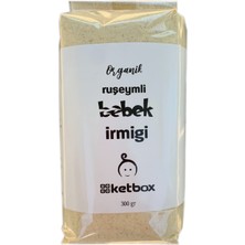 Ketbox Organik Doğal Buğday Ruşeymli Bebek Irmiği 300 gr +8 Ay