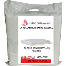 Tek Kullanımlık Banyo Havlusu Ultra Kalın (70X150) 20 Adet Poşetsiz