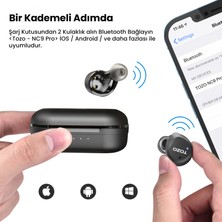 Tozo Nc9 Pro  Ip-X7 Suya Dayanıklı 4 Mikrofon Derin Bass Özellikli Anc Aktif Gürültü Engelleyici Kulakiçi Kablosuz 5.3 Bluetooth Kulaklık( Tozo Türkiye Garantili )