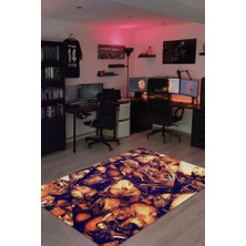 Homshtag Allstars Dokuma Tabanlı Yıkanabilir Gamer Halısı