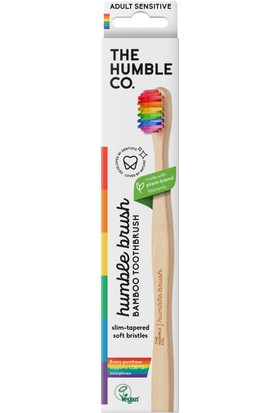The Humble Co. Bambu Diş Fırçası Yetişkin Sensitive Ultra Yumuşak Gökkuşağı Renkli