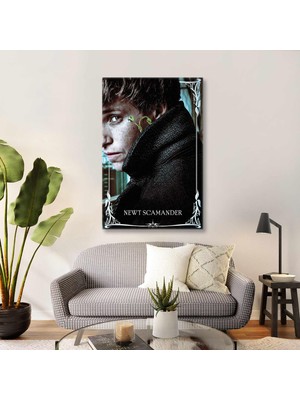 SML Tablo Newt Scamander Fantastik Canavarlar Sihir Dünyası Harry Potter Evreni Kanvas Tablo