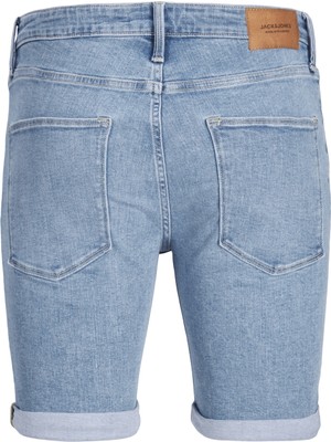 Jack & Jones Normal Mavi Erkek Denim Şort 12236113_JJIRICK Jjevan Shorts Am 3