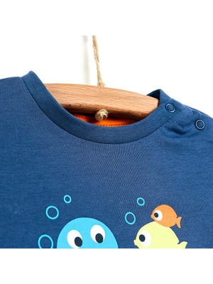 Hello Baby Under The Sea Erkek Bebek - Organik Pamuk Tshirt-Şort