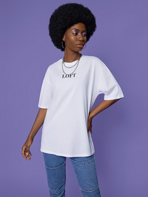 Loft Oversize Bayan Tshirt K.kol