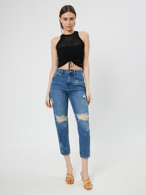 Loft Mom Regular Fit Kadın Pantolon