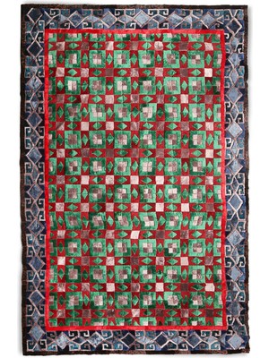 Dericibey Afgan Halısı Modelli Kuzu Derisi Halı 180 x 260 Cm