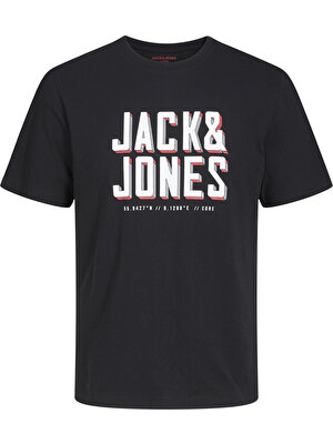 Jack & Jones Göğüs Logo Baskılı Tişört- Grow