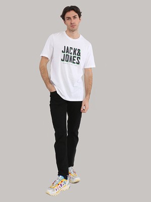 Jack & Jones Göğüs Logo Baskılı Tişört- Grow