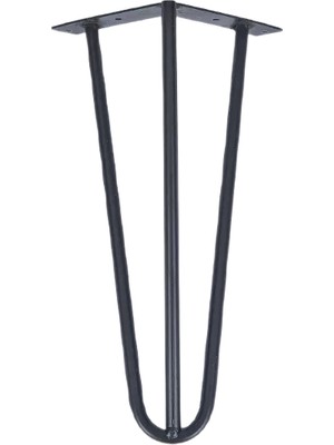 Snn Aksesuar Mil 20 cm Siyah Metal Ayak 5 Adet