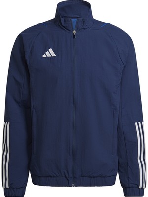 adidas TIRO23 C Pre Jk Erkek Futbol Antrenman Ceketi HK8046 Lacivert