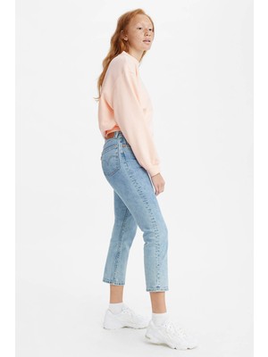 Levi's Pamuklu Yüksek Bel Kısa Paça 501 Jeans Bayan Kot Pantolon 36200