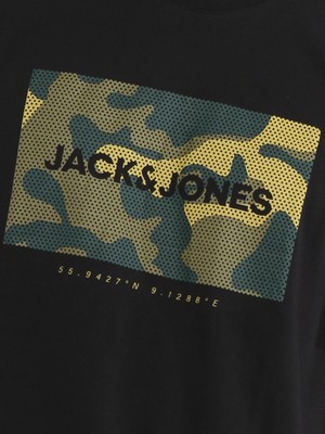 Jack & Jones Kamuflaj Logo Baskılı Tişört- Expected