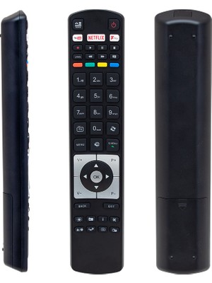 Ata Elektronik Vestel Regal Finlux Telefunken Profilo Seg Smart 4K LED Tv Kumandası - Yeni Kalıp Kalın Tip  Beyaz Youtube Tuşlu