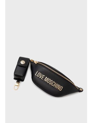 Love Moschino Logolu Çıkarılabilir Askılı Bel Çantası Bayan Bel Çantası JC4329PP0GK1000A