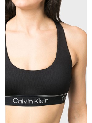 Calvin Klein Logolu Çıkarılabilir Dolgulu Nem Emici Spor Sütyen Bayan Sütyen 00GWS3K122 Bae