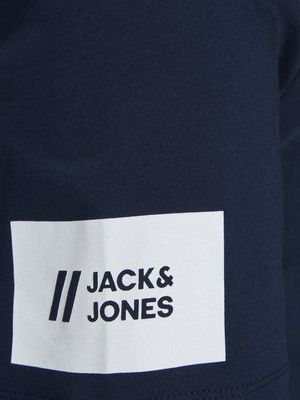 Jack & Jones Kol ve Göğüs Baskılı Tişört- Island