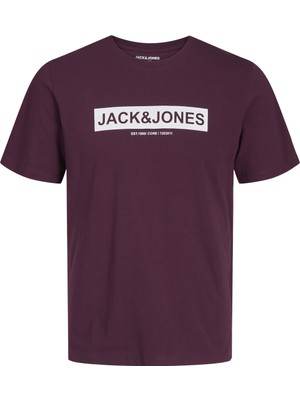Jack & Jones Erkek Logo Baskılı Tişört - Pin