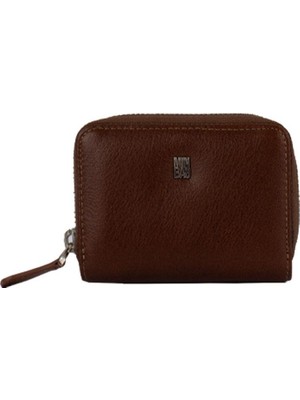 Minbag Girit Deri Kartlık Cüzdan Fındık