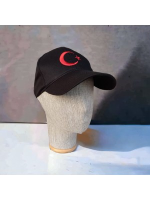 Salar Ticaret Salarticaret Siyah Ay Yıldızlı Şapka Standart Beden