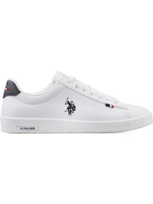 U.S. Polo Assn. Franco Unisex Günlük Spor Ayakkabı Düz Tabanlı Beyaz Malzemeden Üretim