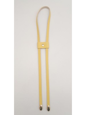 Angel Çanta Aksesuar Sarı Tek Kat Suni Deri Büzgü Light Gold Metalli