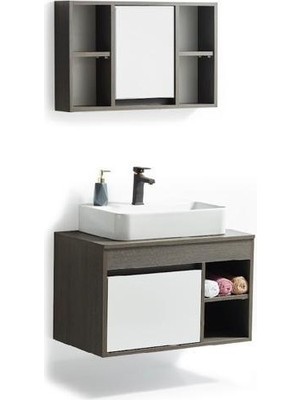 Hepsi Home Saydam Pandora MDF Banyo Dolabı 80 cm