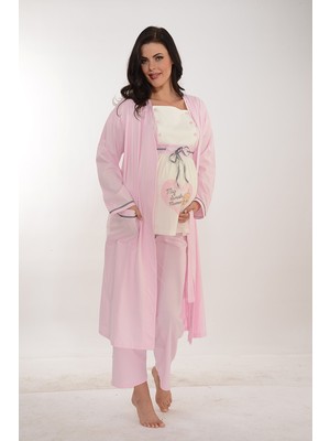 Nehirsel 3'lü Lohusa Pijama Takımı