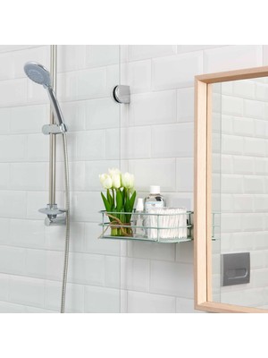 Teknotel Kancalı Banyo Duş Rafı - Mint