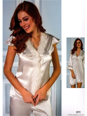 Bayan 6010 Saten 6'lı Set Ecru