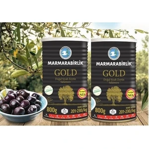 Toptancı Amca Zeytin Marmarabirlik Gold Doğal Az Tuzlu Salamura 800 gr Xl 2 Adet